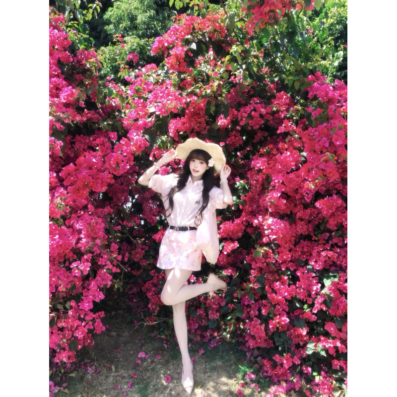60% Bamboo Fiber, 40% Nylon. Carefully Selected by Dairen! Lyocell Summer Lazy and Relaxed Korean-Style Workwear Outfit