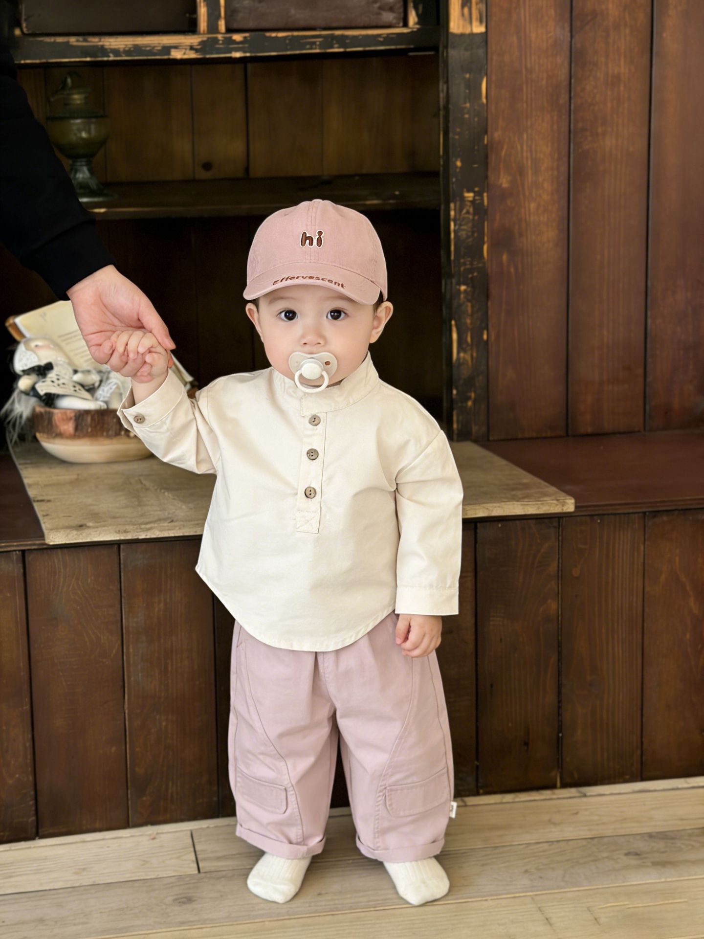 Camisas coreanas de algodón para bebés primavera 2026 nueva ropa infantil primavera y otoño camisa exterior abrigo universal