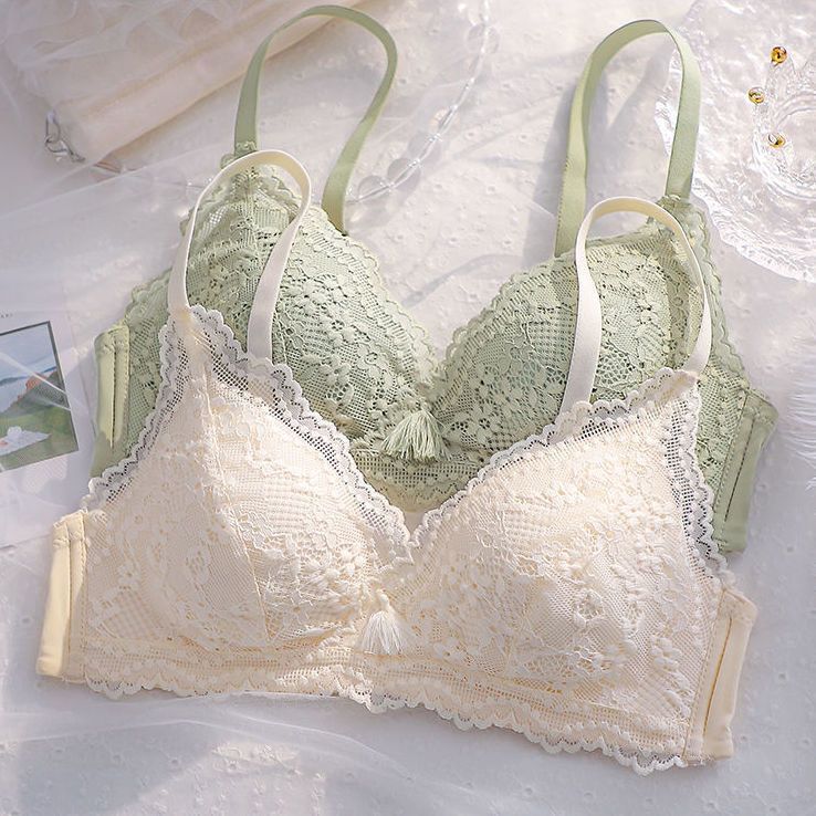 Underwear Women's New Small Chest Push-up Anti-sagging Breast-lifting Anti-expansion Student Bra Big Chest Small Super Slim Bra