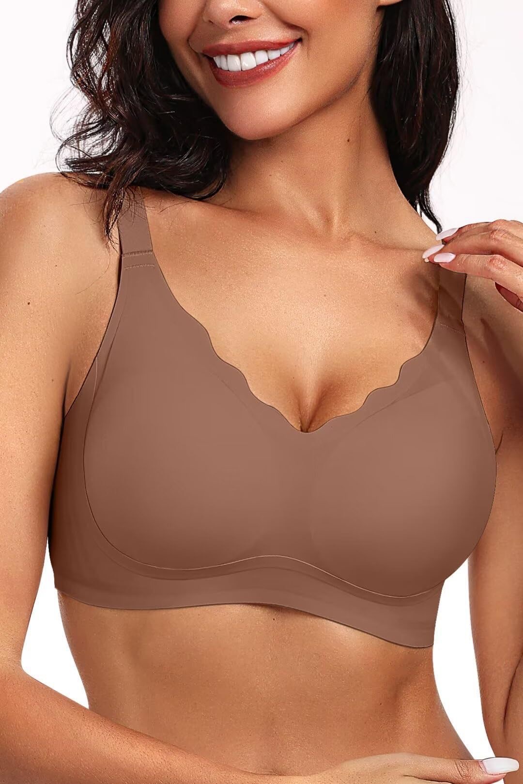 Comercio exterior transfronterizo ropa interior mujer jalea de soporte suave elevación sin marca bra fijo taza gran pecho pequeño anti-caída chaleco