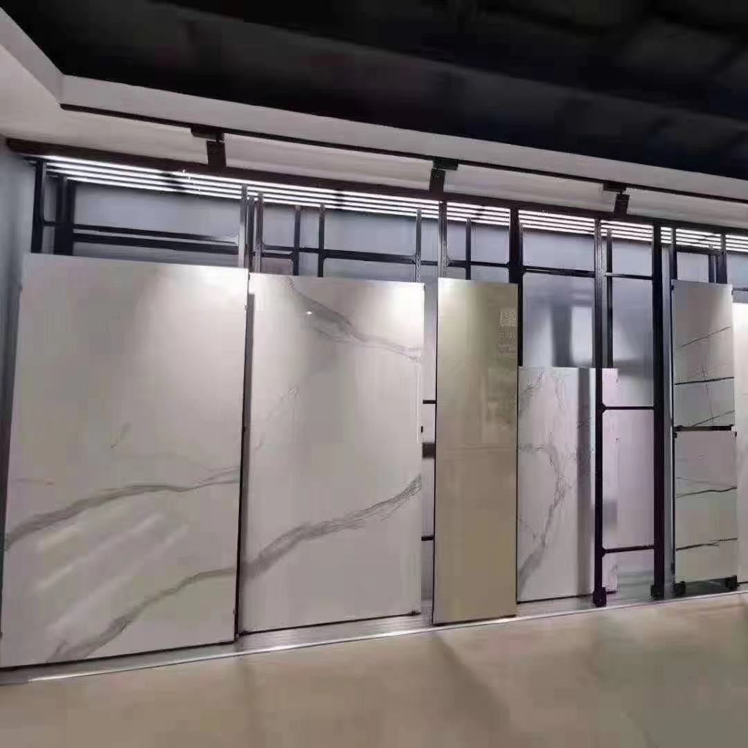 推拉式岩板架分层瓷砖展具 展厅店铺省空间设计出口级瓷砖样板架