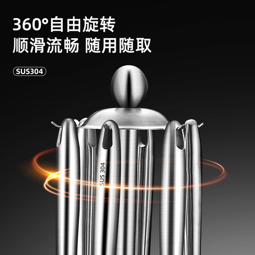 Jieyang wholesale 304 stainless steel spatula kitchenware set kitchen cooking insulated long gourd frying spoon colander