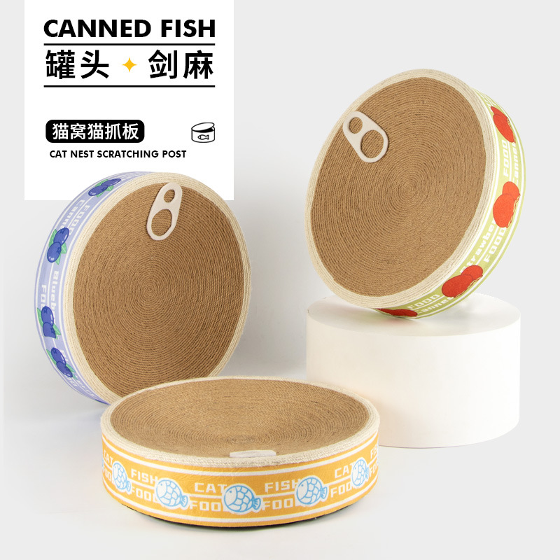 Le ViewSonic enlatado tablero de agarre de gato de sisal nido de gato garra de molienda de gato universal de cuatro estaciones tablero de garra de gato de gran tamaño