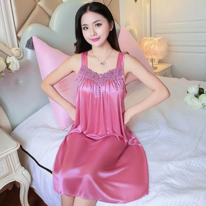 2023 verano pijama de seda de hielo para mujeres delgada seda patinaje de seda set sexy suave y cómodo pijama de mujer ropa para el hogar