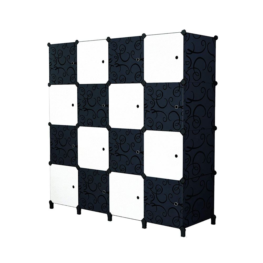 可折叠立构式简易衣柜出租房居家屋多层格子拼装经济整理衣橱收纳