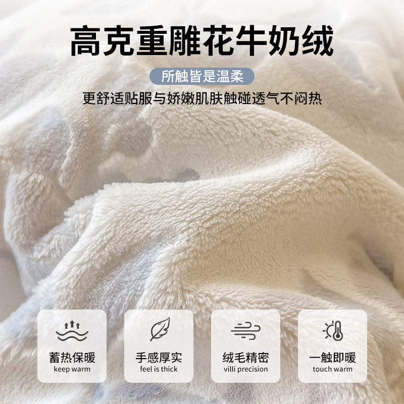 Leche cama de lana de invierno cubierta de cama de lana de coral cubierta protectora de colchón grueso conjunto de sábanas antideslizantes 2025 nuevo