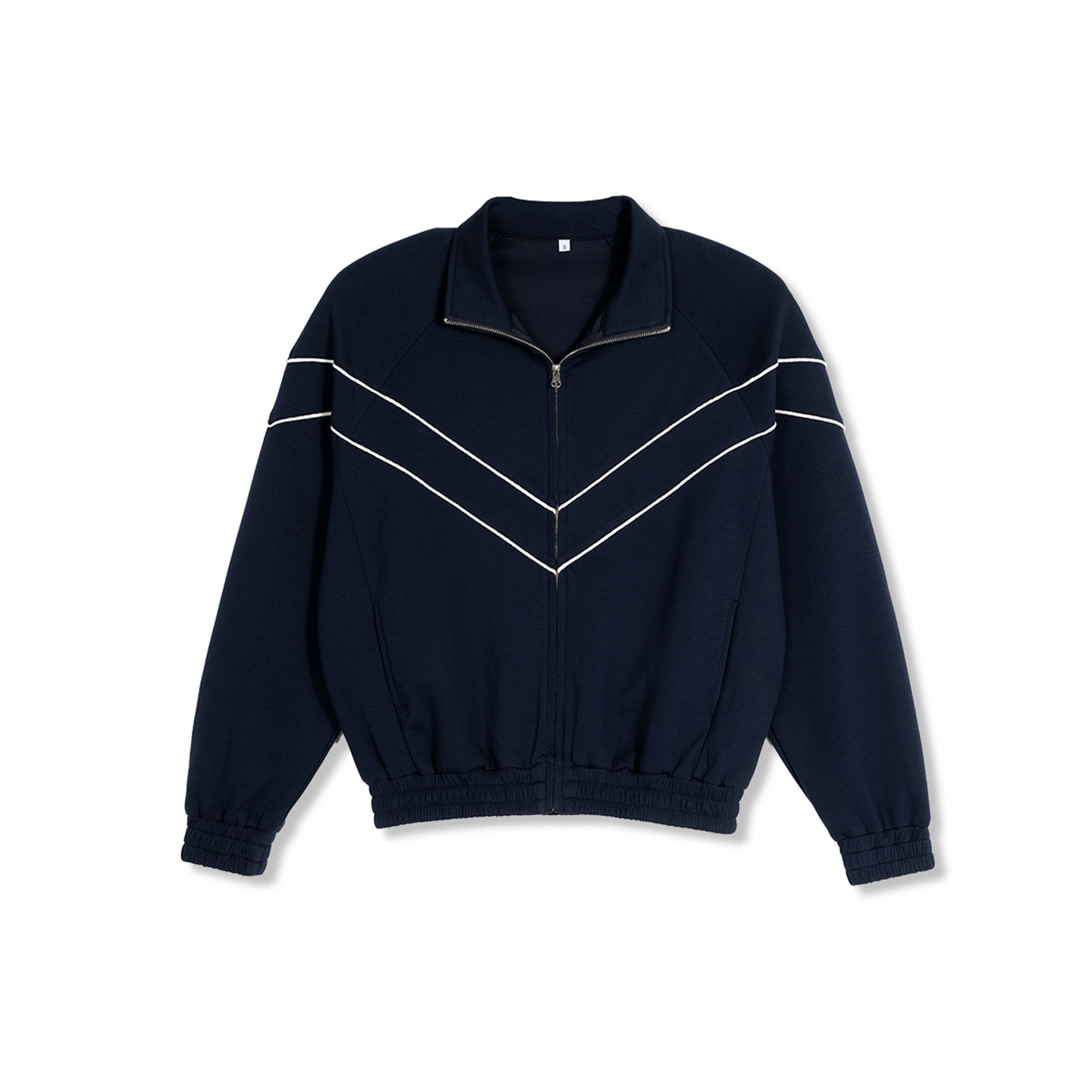ETAI ropa de hombre primavera y otoño 320G hombre manga larga de cuello deportivo chaqueta casual chaqueta de estilo suelto chaqueta