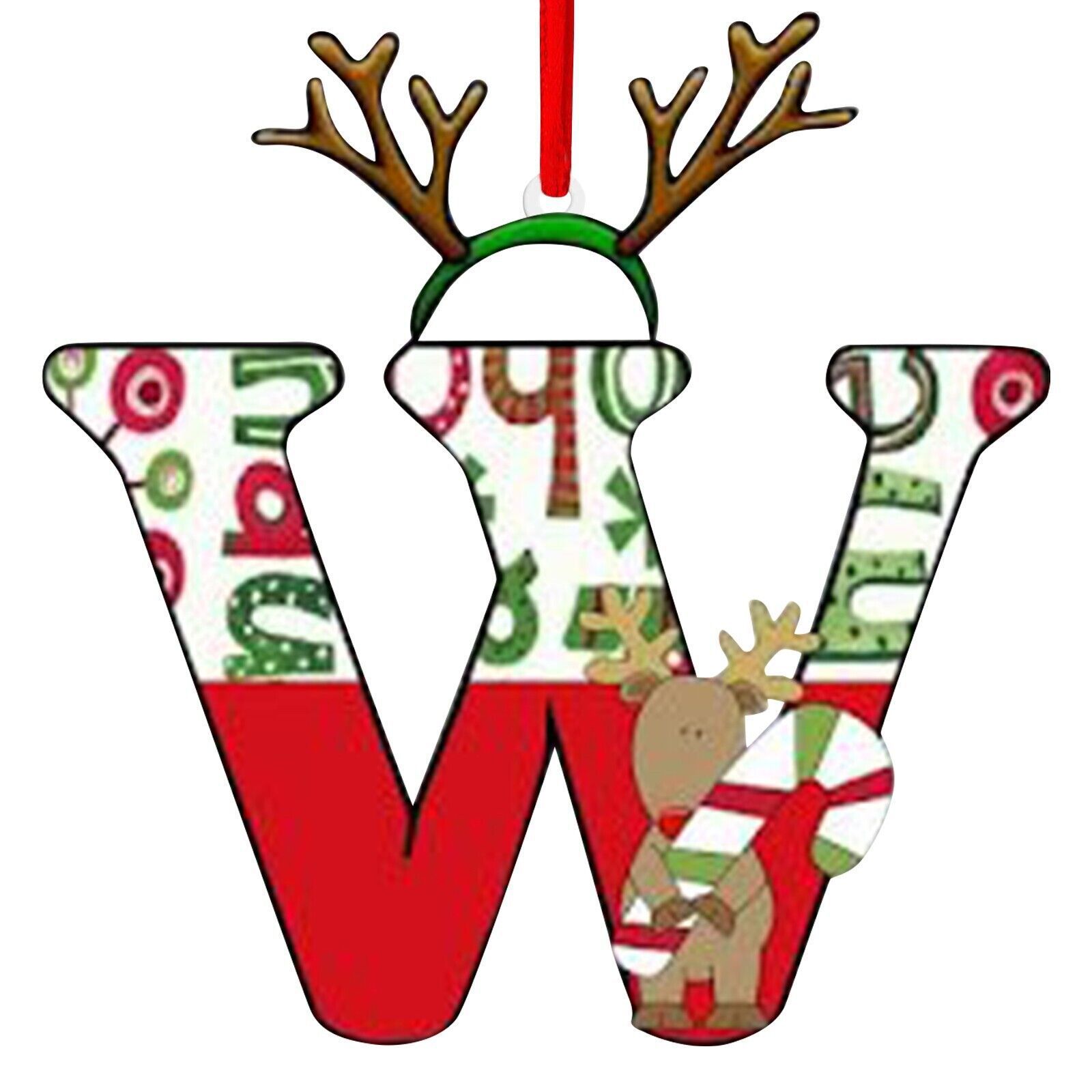 Nuevo alfabeto inglés creativo transfronterizo acrílico plano árbol de Navidad decorativo regalo de decoración de fiesta image 28