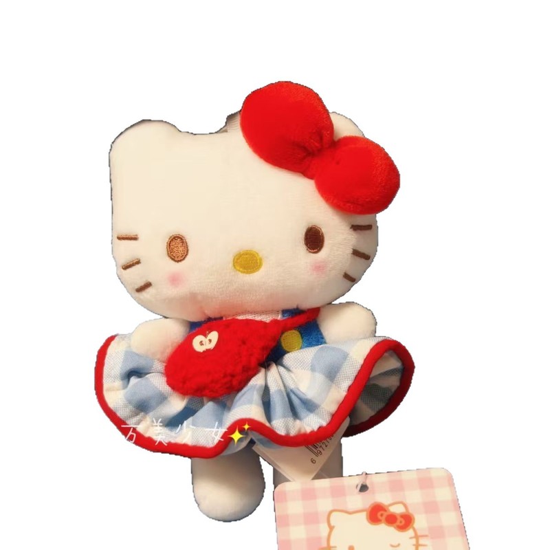 苹果挎包大摆裙kitty挂饰哈喽kitty包包挂饰kt玩偶公仔挂件|undefined