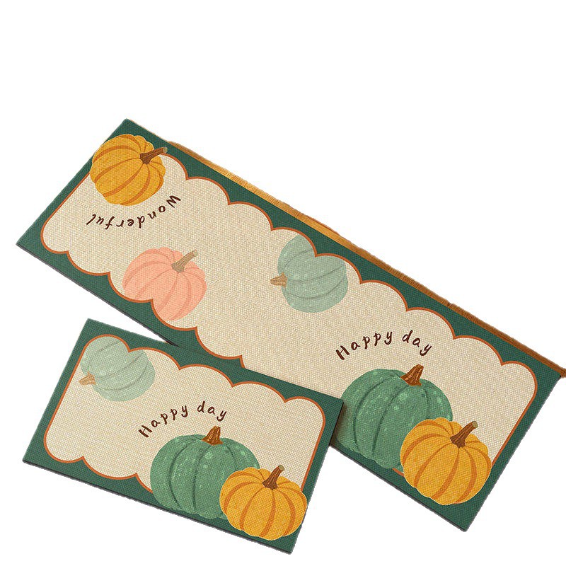 American retro cocina alfombra de suelo de absorción de agua alfombra de suelo de puerta de aceite dos piezas conjuntos de alfombra antideslizante resistente al desgaste fácil de cuidar