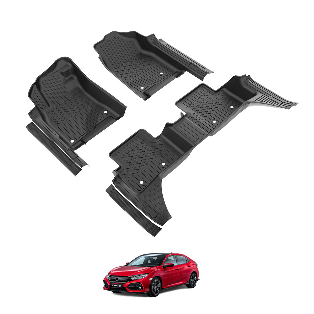 Adecuado para Honda Civic Car Tapete Honda Civic TypeR Floor Mats Tapete especial TPE