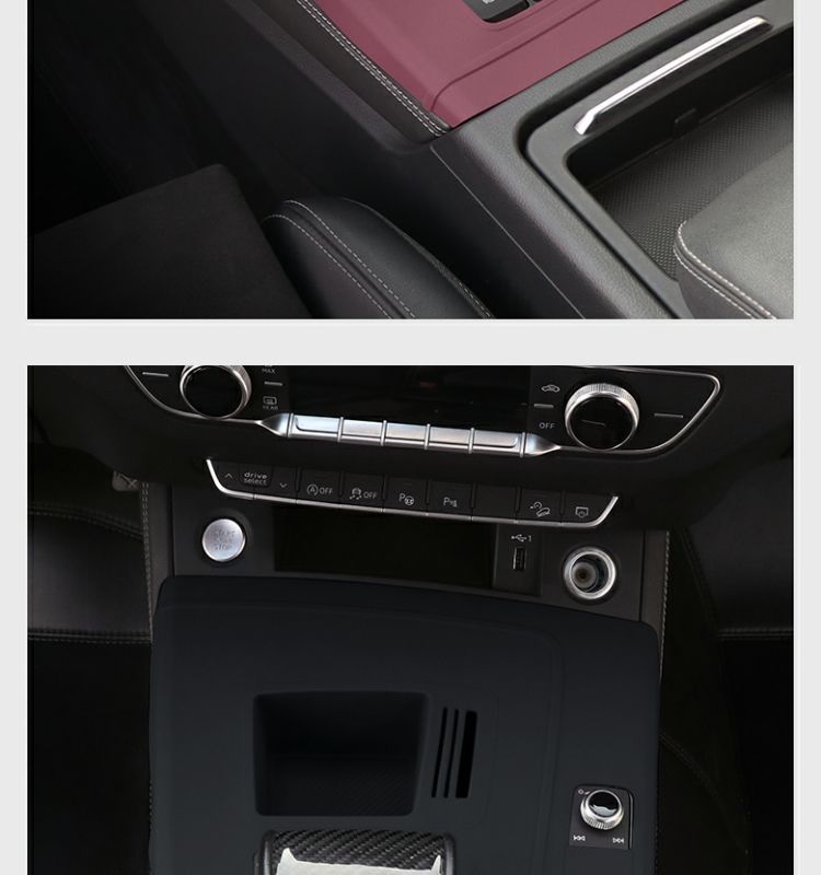 Q5L Central Control Protection Silicone Pad Gear Panel Protective Film Interior Modification Decoration Supplies Accessories 21-24 Models