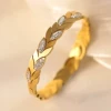 Gold leaf with diamond