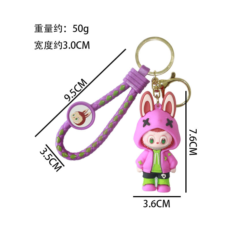 1PC Labubu The Monsters Keychain Backpack Pendant Bag Decor