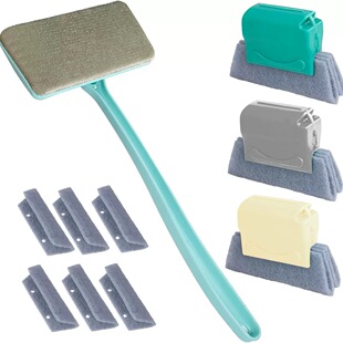 Cross-Border 10-Piece Multifunctional Gap Brush Screen Window Cleaner Track Mesh Cleaning Brush Groove Brush Replacement Cleaning