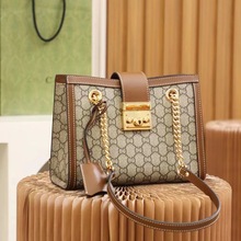 2023真皮老花女包大容量时尚单肩托特包批发广州货源轻奢风通勤