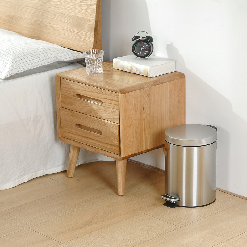 Cocina basura con tapa hogar pedal de acero inoxidable desodorante baño aseo sala de estar creativa pedal grande