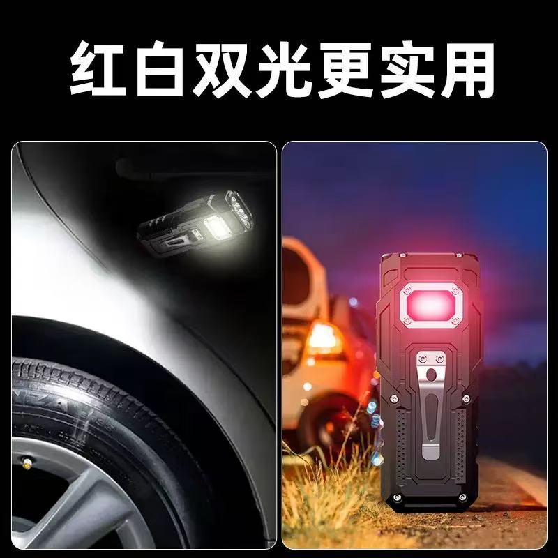 Nueva linterna transfronteriza, luz fuerte, súper brillante, carga, luz de trabajo multifuncional portátil, iluminación especial para exteriores de larga duración