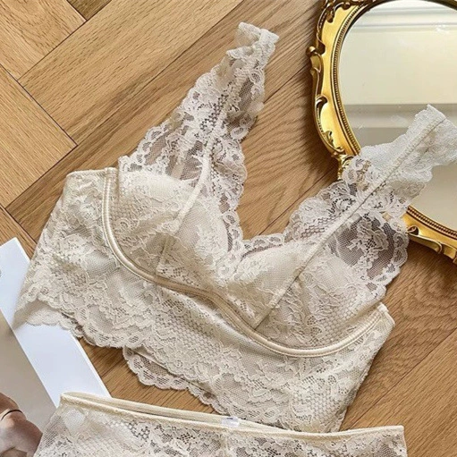Тонкий дышащий sexy беспроводной бюстгальтер, футболка, нижнее белье, французский стиль, красивая спинка