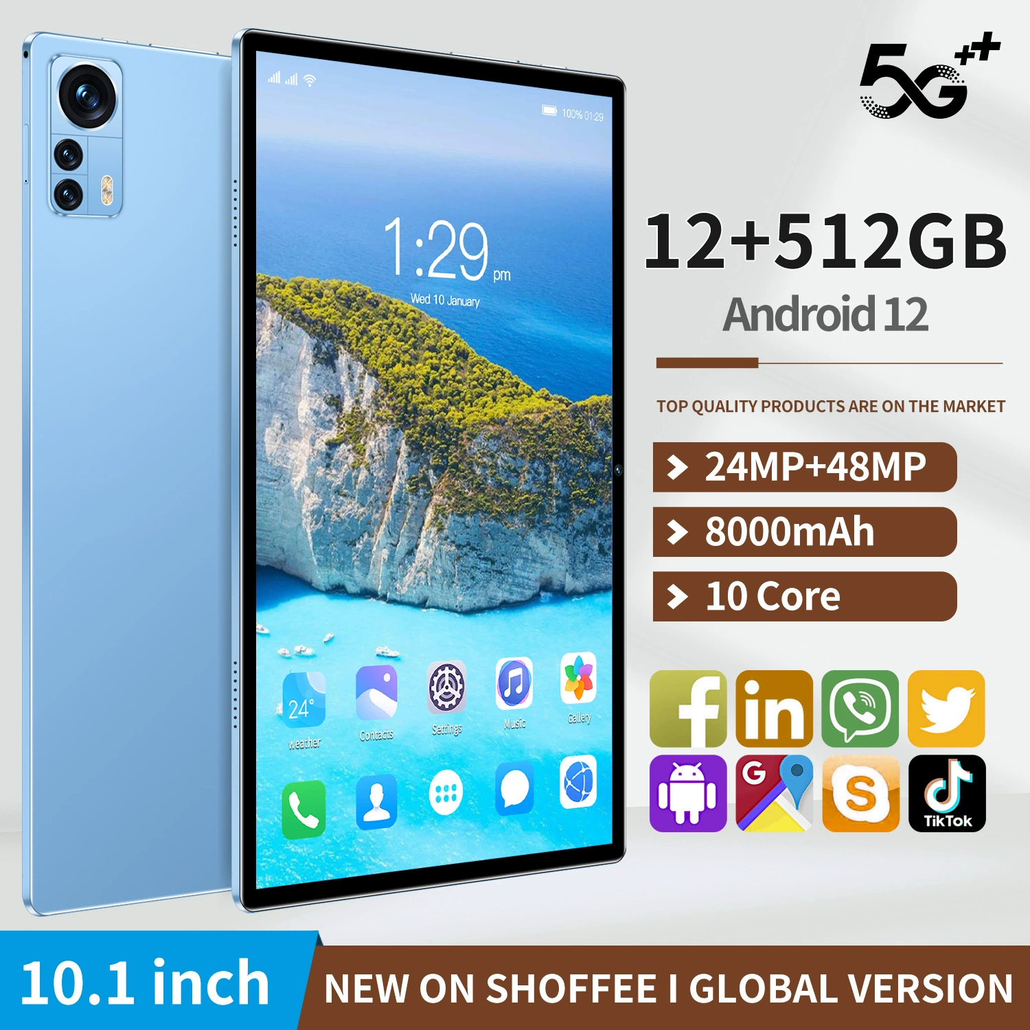 Планшетный ноутбук, оптом, (跨境贸易), 10,1 дюйма, 32 ГБ, 3G