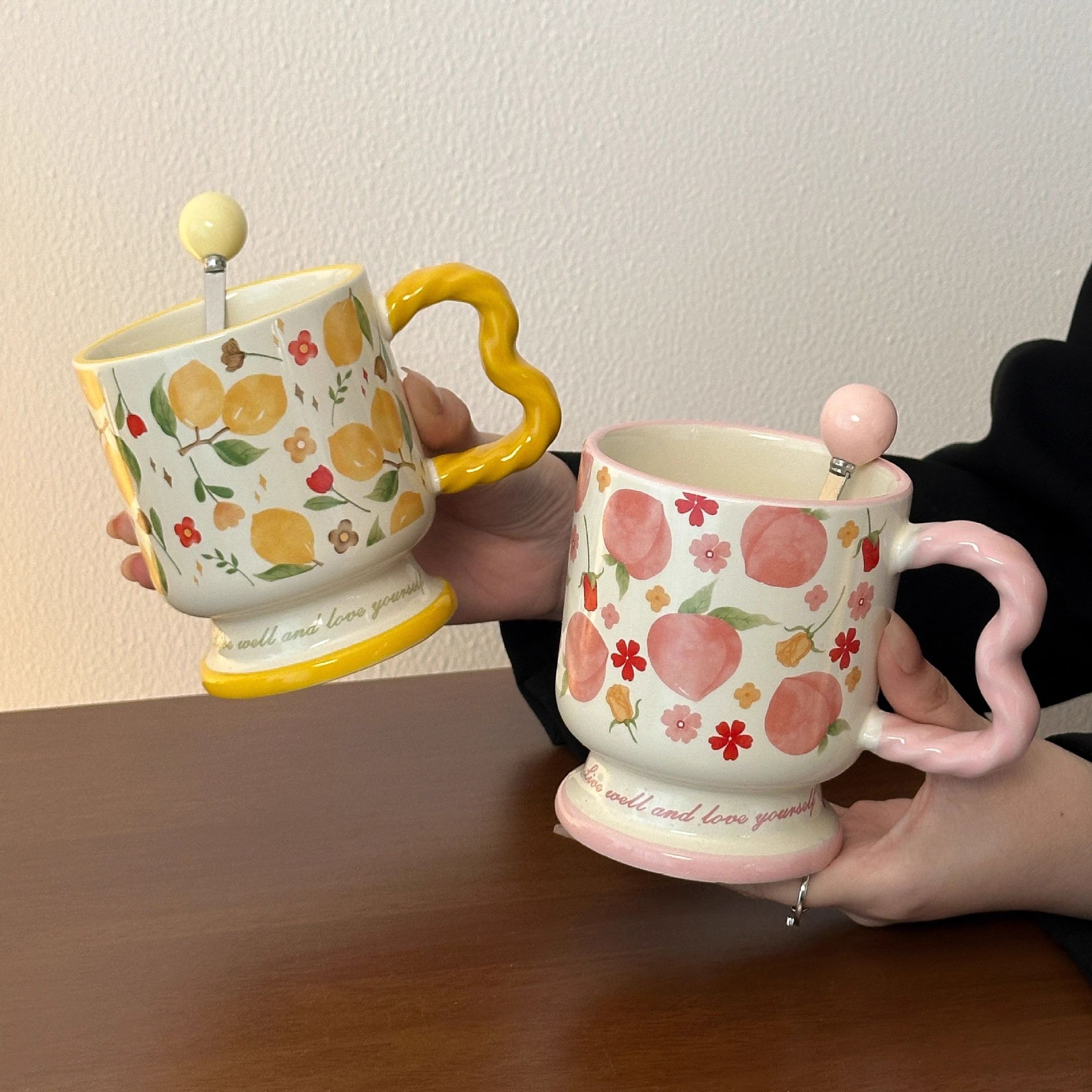 Regalos de cumpleaños de alta calidad para chicas, tazas de cerámica, tazas de café de desayuno de oficina prácticas