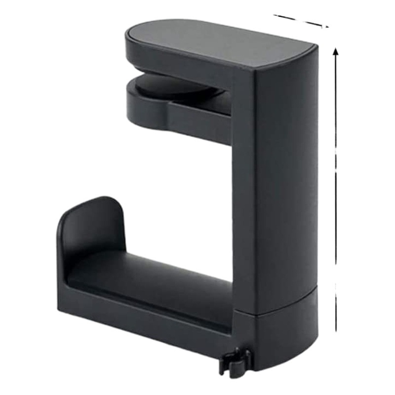 Modelo privado mesa libre de punzones Clip-on gancho titular de los auriculares 360 grados de rotación titular de los auriculares de almacenamiento colgante