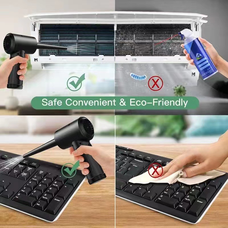 Cross-border new product car vacuum cleaner high-power keyboard dust blower Wireless USB charging car handheld dust blower
