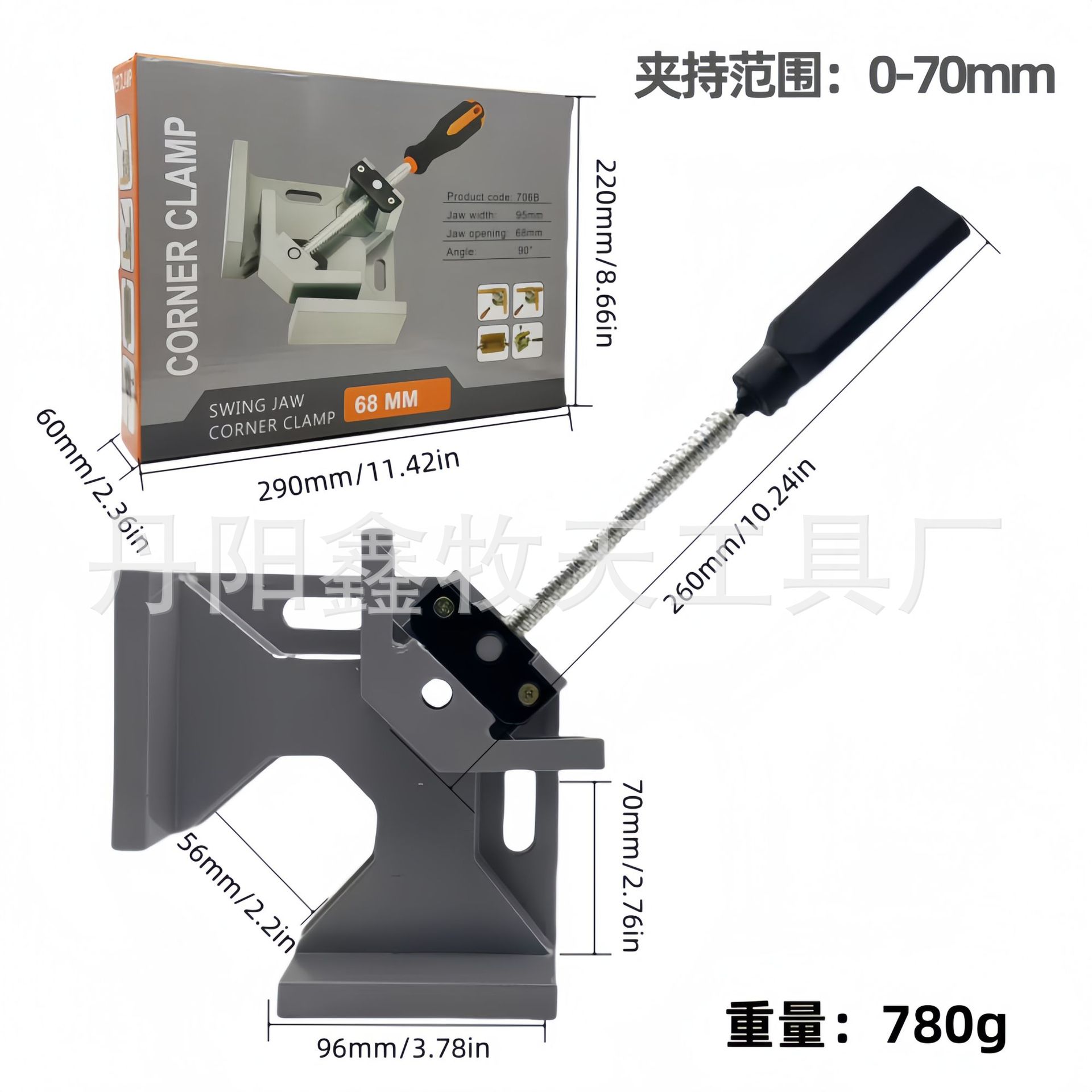 Xinmutian carpintería ángulo recto clip de 90 grados sujetador marco clip de la primavera grupo subclip nylon F clip herramienta