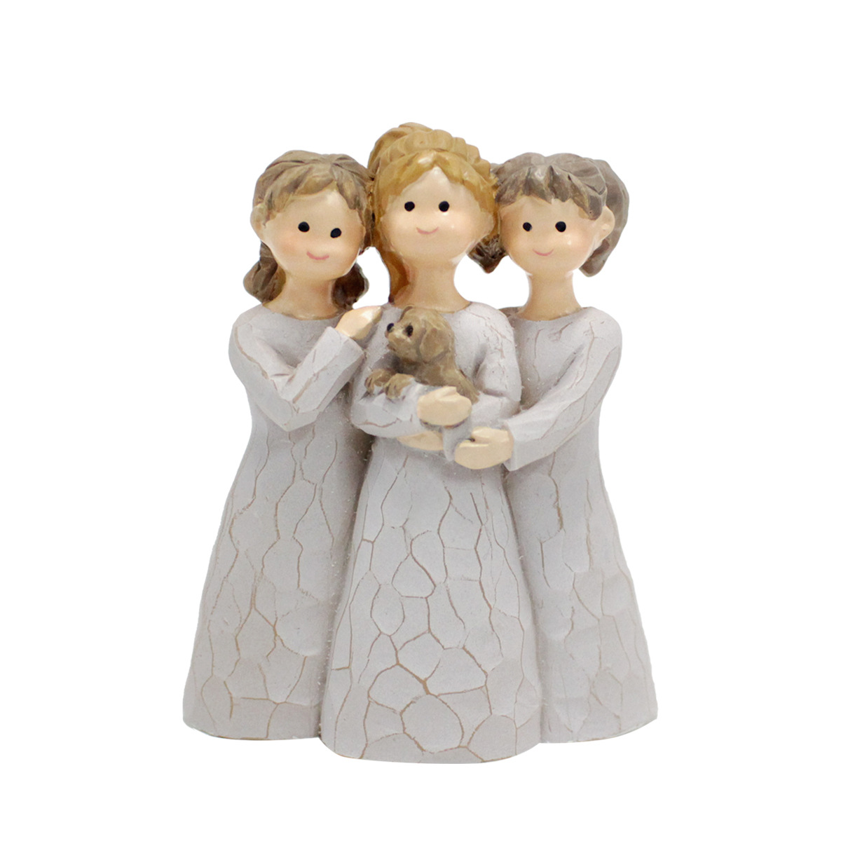  New Products Three Girls Statue Gift Mother and Daughter Embrace Resin Crafts Statue  
