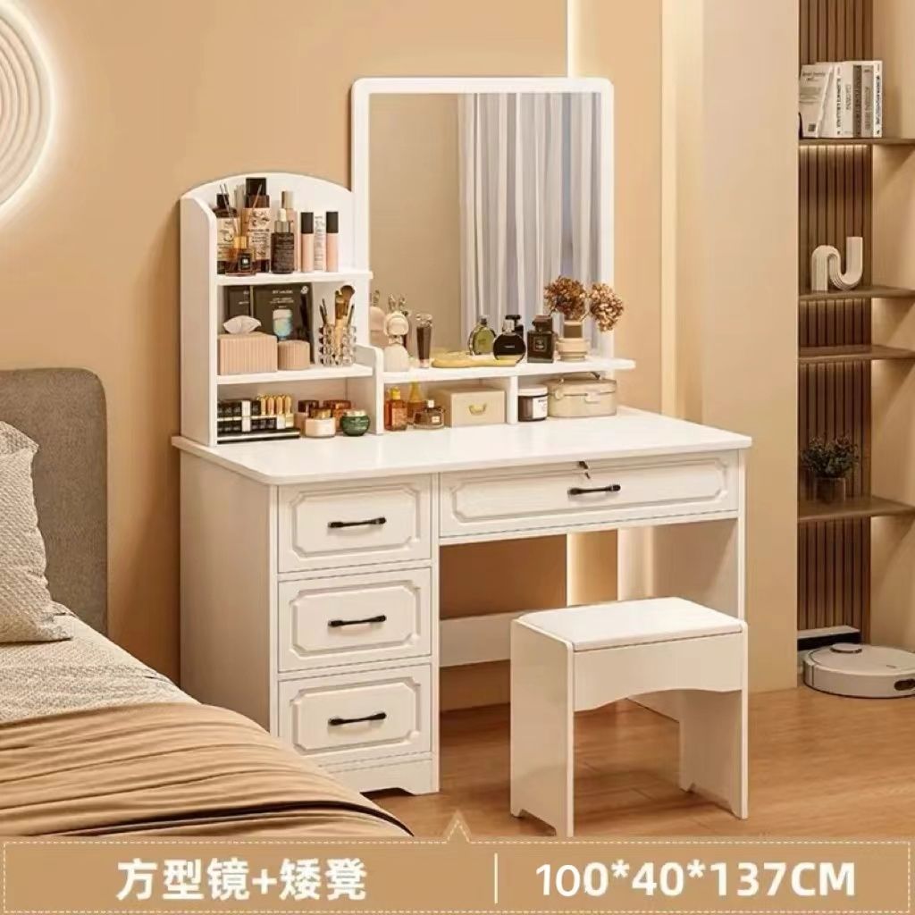 Fábrica directa de dormitorio pequeño simple mesas de vestuario dormitorio simple moderno gabinete de almacenamiento de mesa de vestuario una