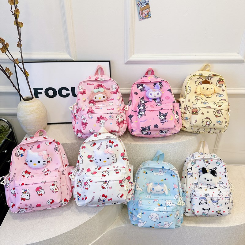 Preschool boys' backpack cartoon lightweight children's small backpack for outdoor travel fashion girls' cute double shoulder bag
