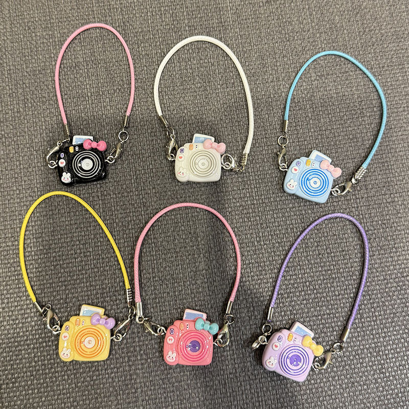 Dollhouse Dollhouse Mini Pendant Model Cartoon Small Camera Bow Hanging Neck Accessories Doll Accessories