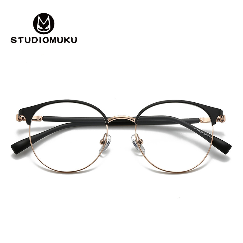 STUDIOMUKU gafas de madera cool cómo obtener un temperamento literario en un segundo marco de gafas marco de gafas de miopía