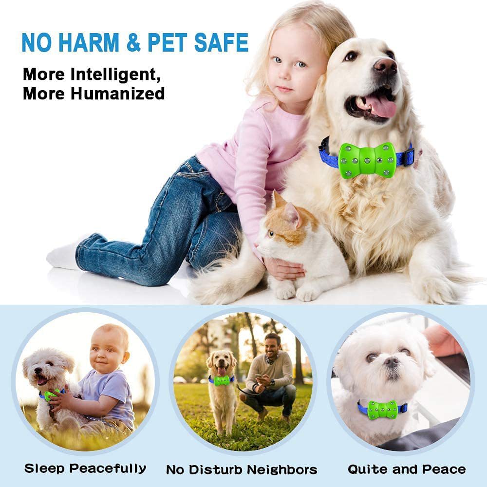 止吠器跨境智能自动超声波止吠器驱狗器 宠物电子项圈训狗器