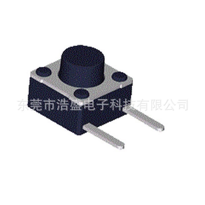 厂家生产轻触开关 6x6x5H 边二脚不锈钢弹片耐高温