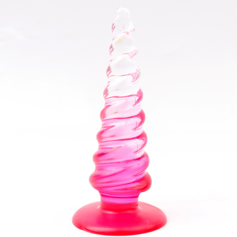Jelly Anal Plug with Graduated Beads, Flexible TPE Beginner Anal Trainer — detail image 5