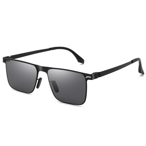 New aviation steel high-definition nylon sunglasses men's lightweight stainless steel elastic driver's driving sunglasses