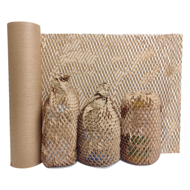Embalaje floral Papel Kraft transfronterizo especial panal papel degradable buffer anti-colisión malla panal papel de embalaje al por mayor