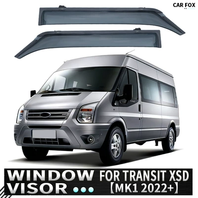 Deflectors, Rain shield - cross-border-fine-typing-without-logo-transit-xsd-international-version-2pcs-mk3-2000-2012-no-bright-strips-corner-protection-packaging
