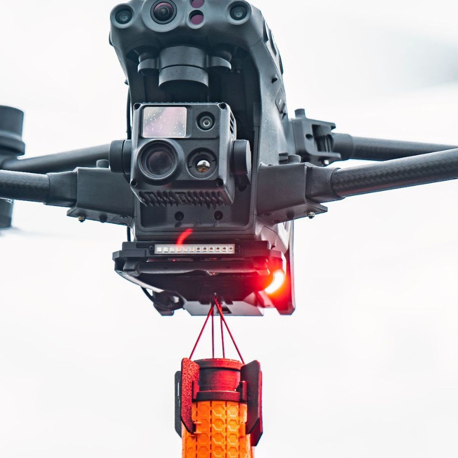 大疆DJI M30 行业版无人机抛投 红蓝警示抛投器 御3行业版空缺器