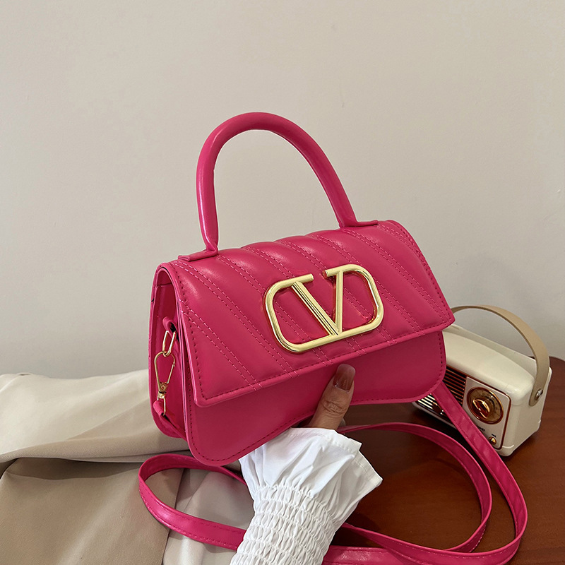 Bolso retro para axilas para mujer 2024 nuevo bolso de hombro de moda con hilo de bordar a la hendidura Bolso cuadrado pequeño de moda Bolso de axila con textura