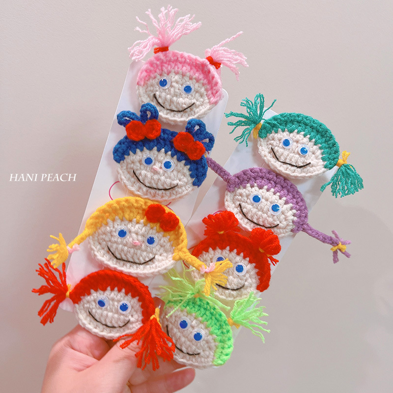 Simple Style Doll Mixed Materials Handmade Hair Clip 1 Piece display picture 1