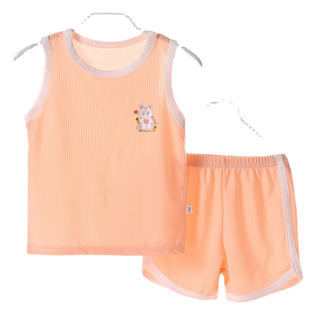 Verano DE LOS NIÑOS chaleco traje bebé Chaleco de seda de hielo pantalones cortos ropa deportiva verano niños y niñas sin mangas ropa para niños