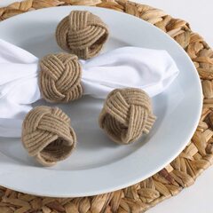 北欧風天然草編みナプキンリング、洋食ナプキンホルダー、レストラン、ホテル、家庭用食器