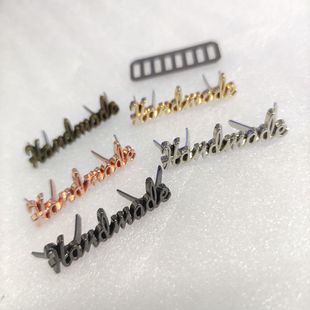 Luggage hardware accessories Mark decoration DIY hand-made bag front decoration small handmade logo in stock