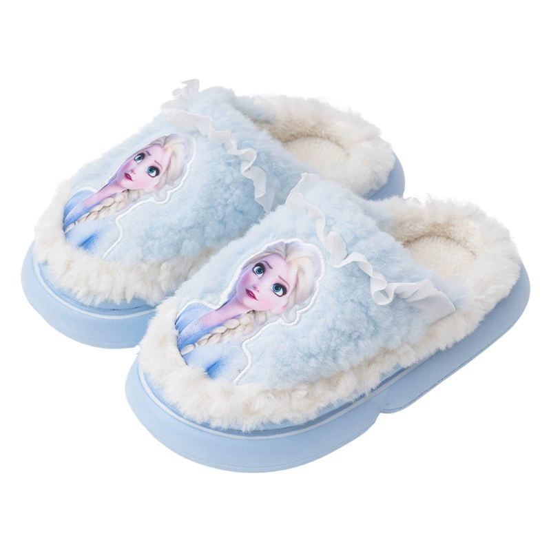 Замороженный принцесса Аиша Детские хлопковые тапочки для девочек