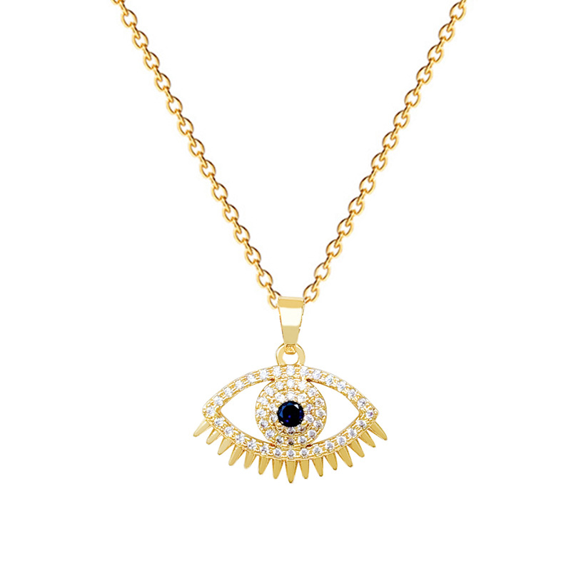 Wunderschöne Halskette Mit Teufelsauge Und Diamanten Für Damen_voghion.com