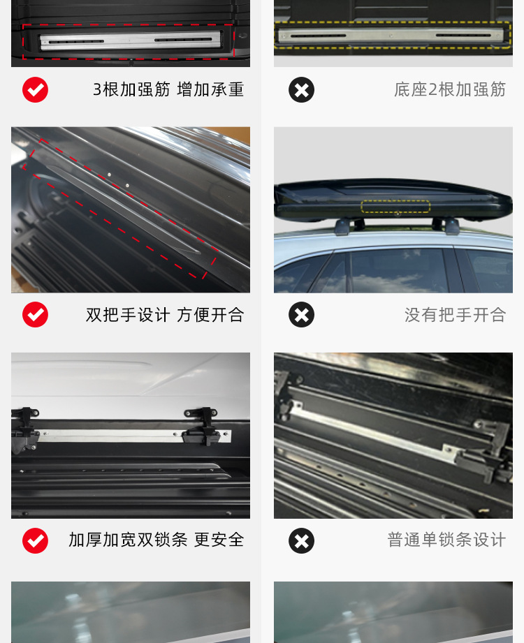 Suitable for Tuoben Roof Box Suv Universal Large-Capacity Flat Car Roof Box Luggage Rack Travel