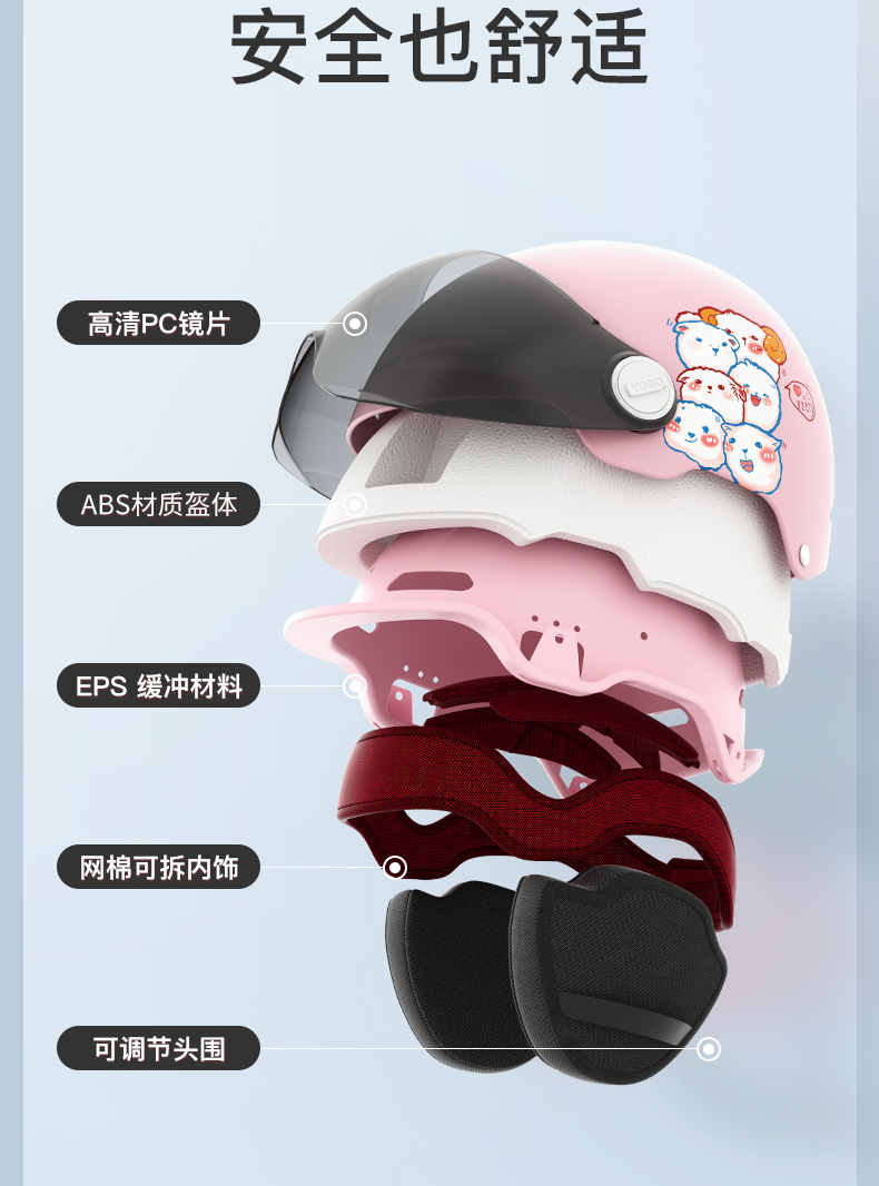 3C Certified Children's Helmet for Electric Vehicles, Universal for All Seasons