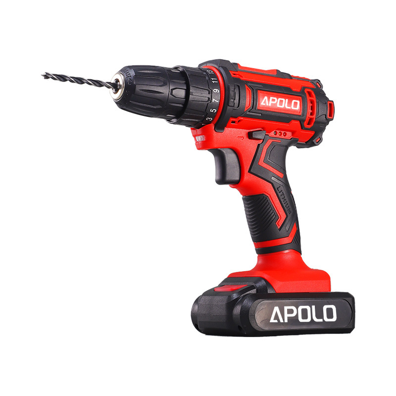 Taladro percutor doméstico recargable con batería de litio para perforar y atornillar, juego de herramientas de destornillador eléctrico multifuncional, taladro eléctrico.